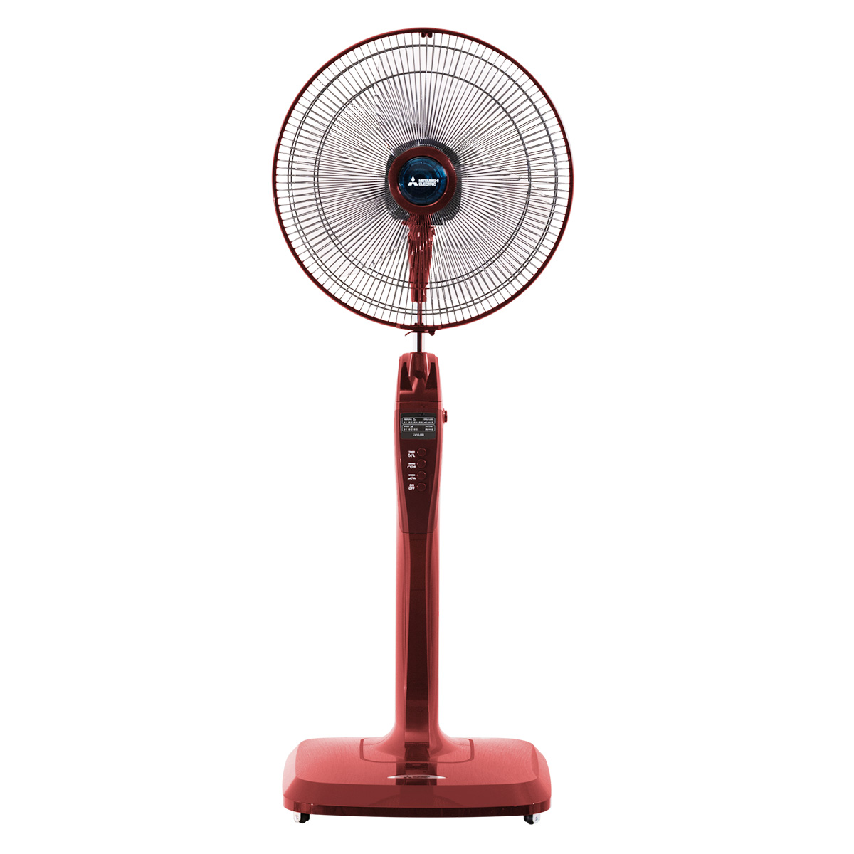 Quạt cây Mitsubishi LV16-RB màu đỏ, có remote