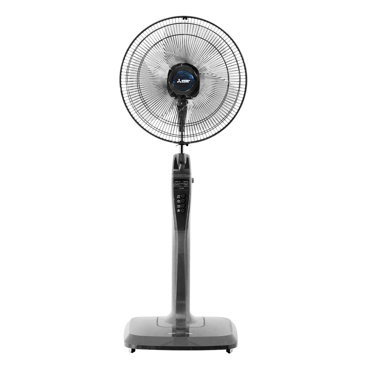 Quạt cây Mitsubishi LV16-RB màu xám đậm, Mẫu mới, điều khiển từ xa