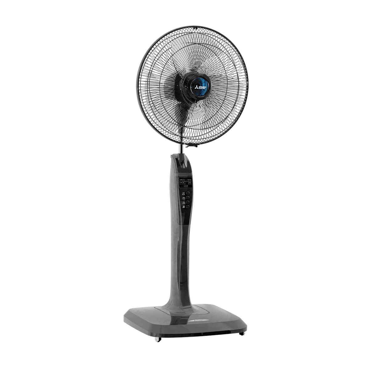 Quạt cây Mitsubishi LV16-RB màu xám đậm, Mẫu mới, điều khiển từ xa