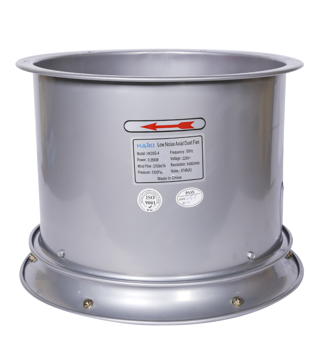 Quạt thông gió công nghiệp HAIKI HK-35G, Ø 35cm, công suất 160W/220V