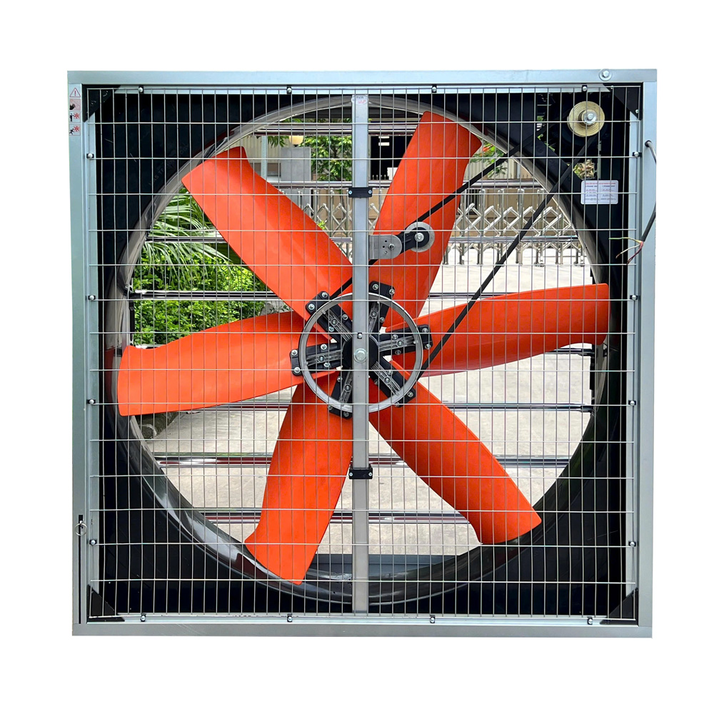 Quạt hút công nghiệp SHRV 1100x1100x400 điện áp 380V/220V, chớp inox