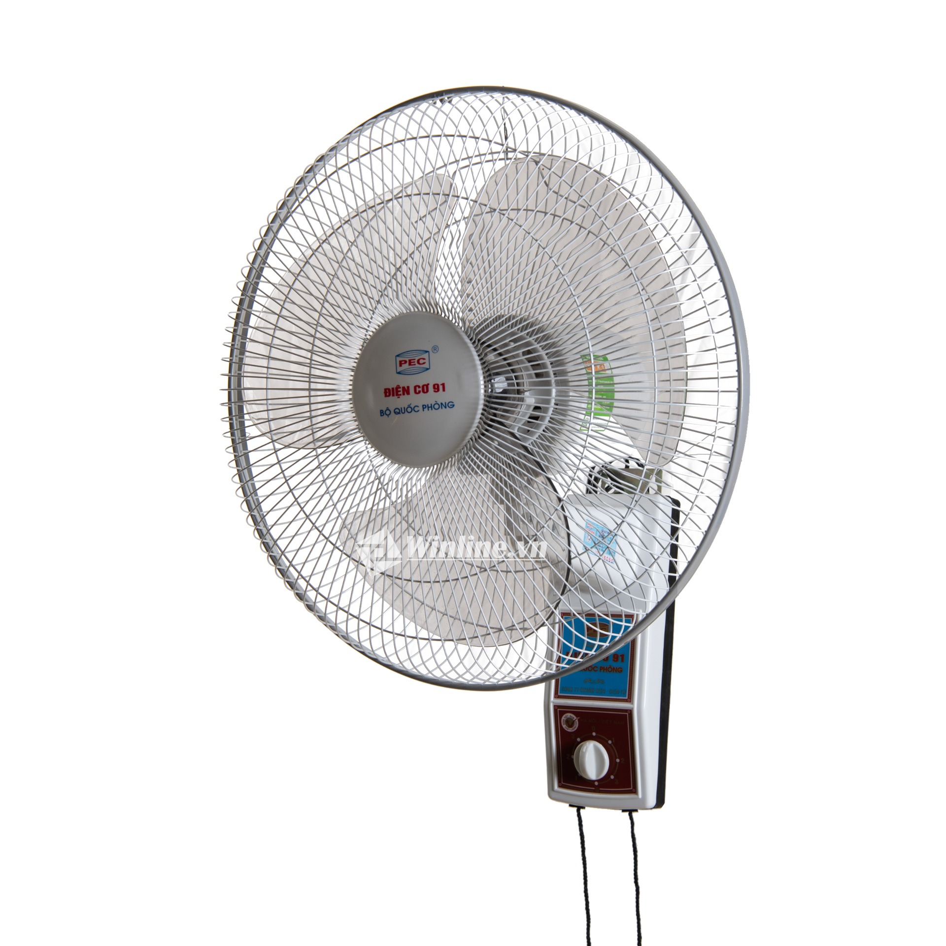 Quạt treo tường điện cơ 91 QTT-300, sải cánh 30cm, 2 dây kéo