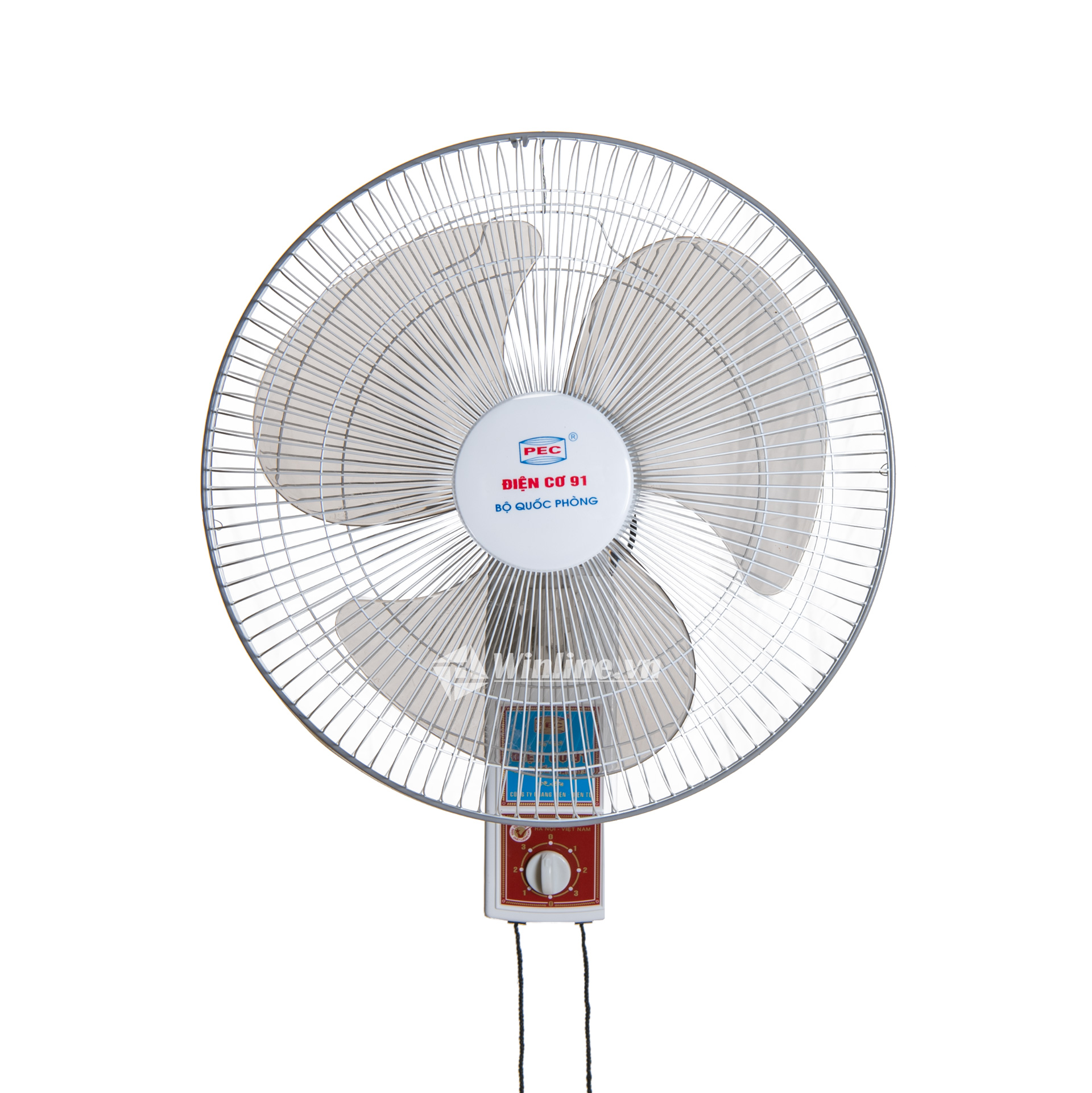 Quạt treo tường điện cơ 91 QTT-300, sải cánh 30cm, 2 dây kéo