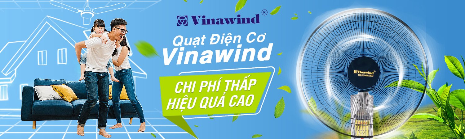Banner quạt điện Vinawind tại công ty TNHH Winline việt nam