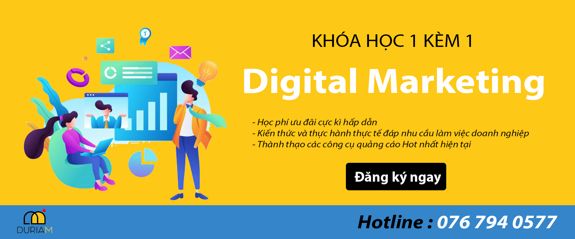 Khóa học chuyên viên Digital Marketing 1 kèm 1