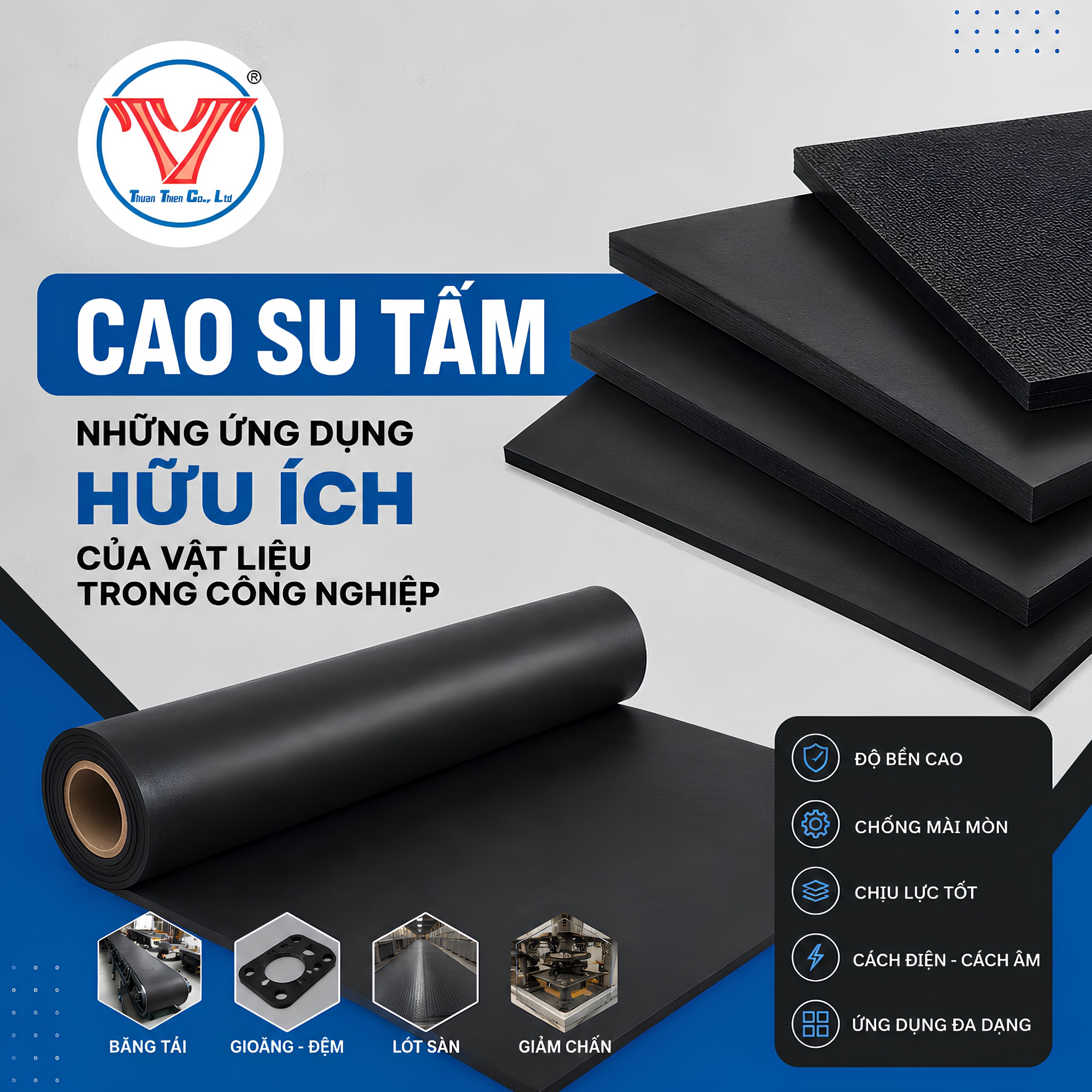 CAO SU TẤM - NHỮNG ỨNG DỤNG HỮU ÍCH CỦA VẬT LIỆU TRONG CÔNG NGHIỆP