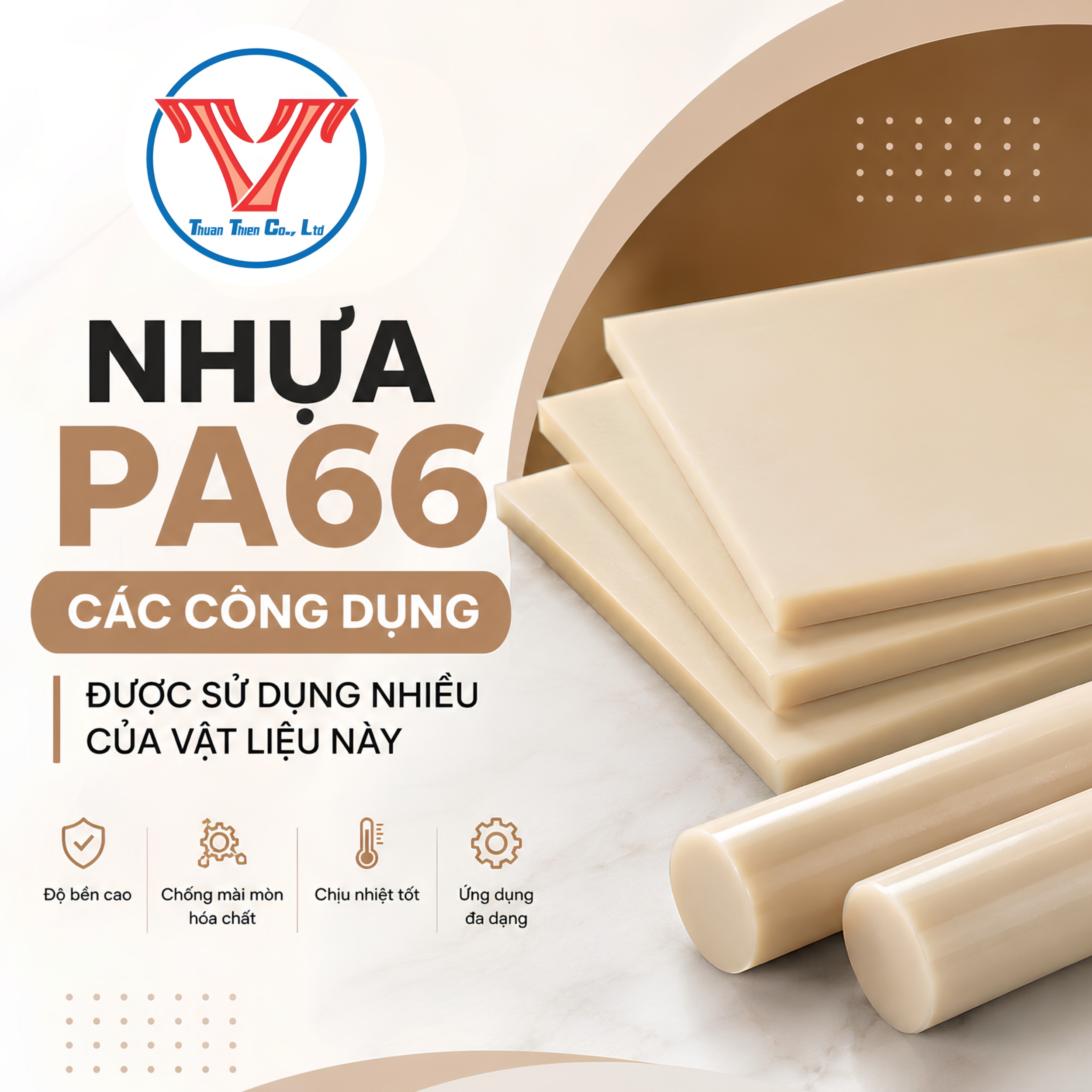 NHỰA PA66 - CÁC CÔNG DỤNG ĐƯỢC SỬ DỤNG NHIỀU CỦA VẬT LIỆU NÀY
