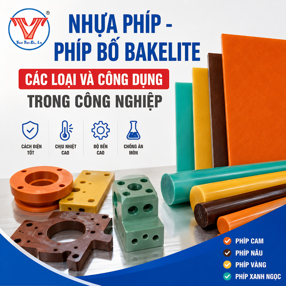 NHỰA PHÍP - PHÍP BỐ BAKELITE CÁC LOẠI VÀ CÔNG DỤNG TRONG CÔNG NGHIỆP