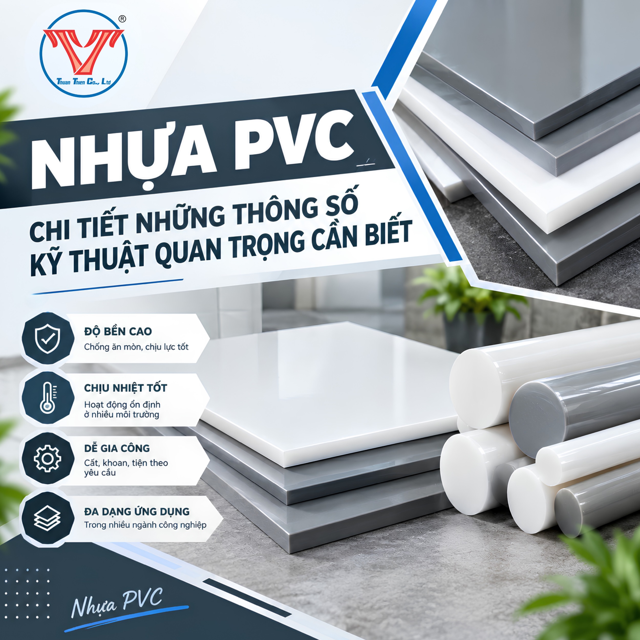 NHỰA PVC - CHI TIẾT NHỮNG THÔNG SỐ KỸ THUẬT QUAN TRỌNG CẦN BIẾT
