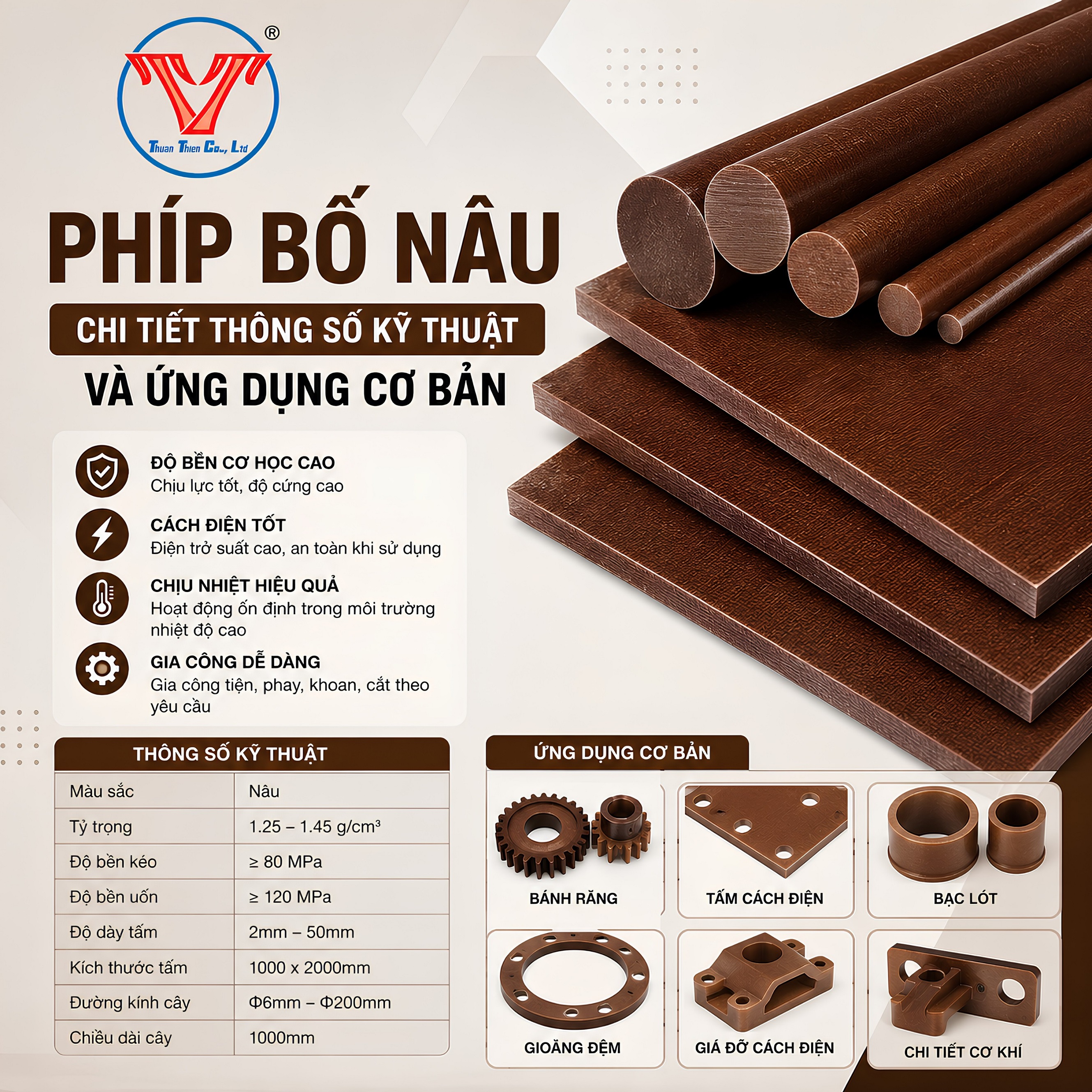 PHÍP BỐ NÂU - CHI TIẾT THÔNG SỐ KỸ THUẬT VÀ ỨNG DỤNG CƠ BẢN HIỆN NAY