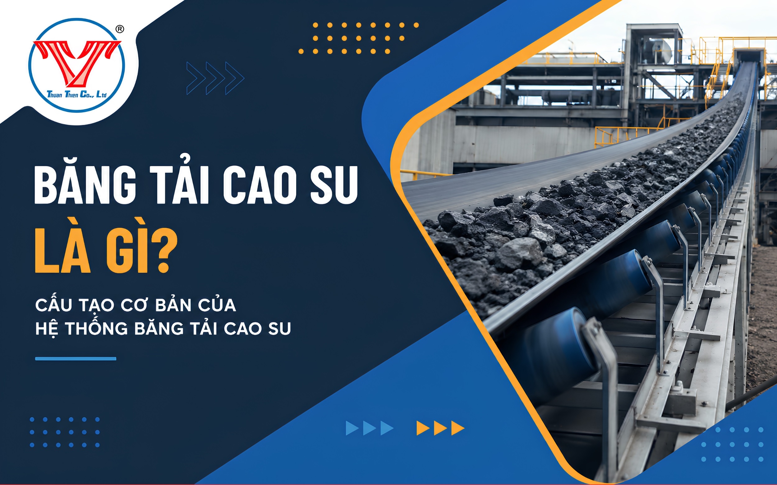 băng tải cao su trơn là gì và cấu tạo cơ bản của nó