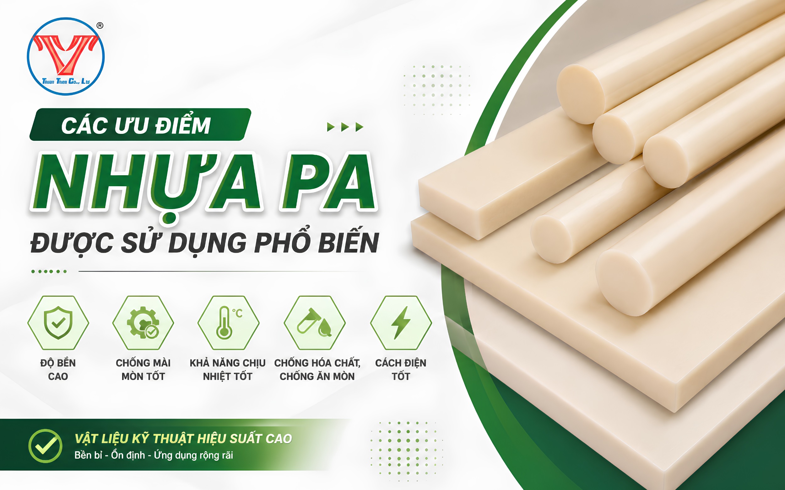 Các ưu điểm khiến nhựa PA được sử dụng phổ biến