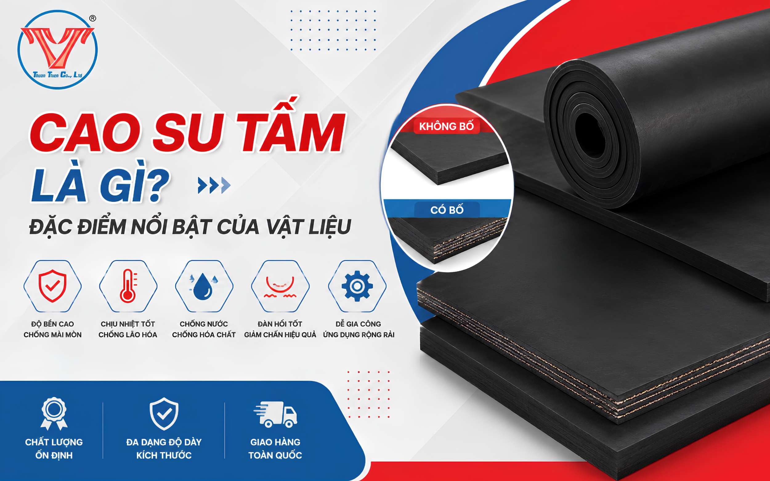 Cao su tấm là gì? Đặc điểm nổi bật của vật liệu