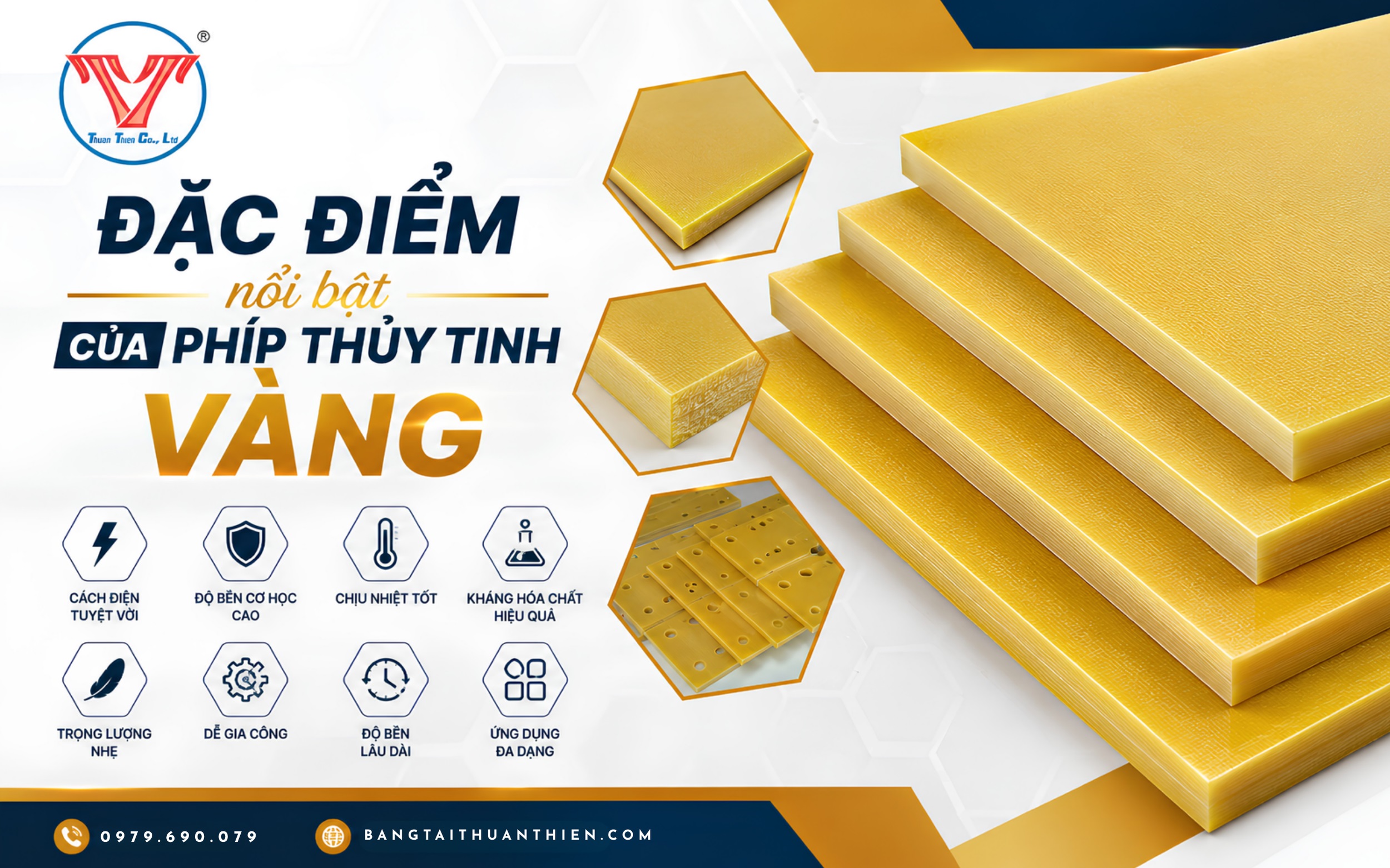 Đặc điểm nổi bật của phíp thủy tinh vàng