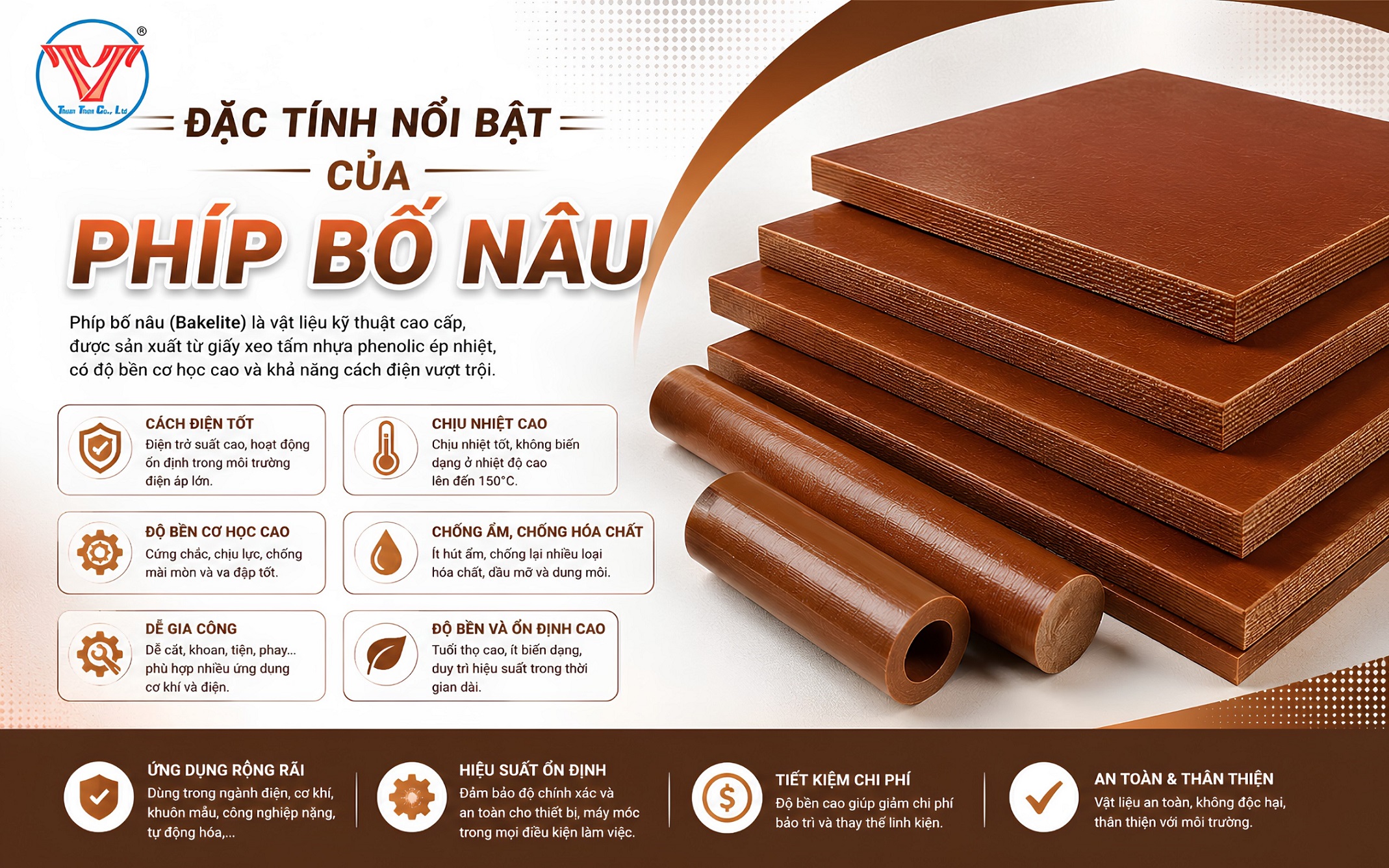 đặc tính nổi bật của phíp bố nâu