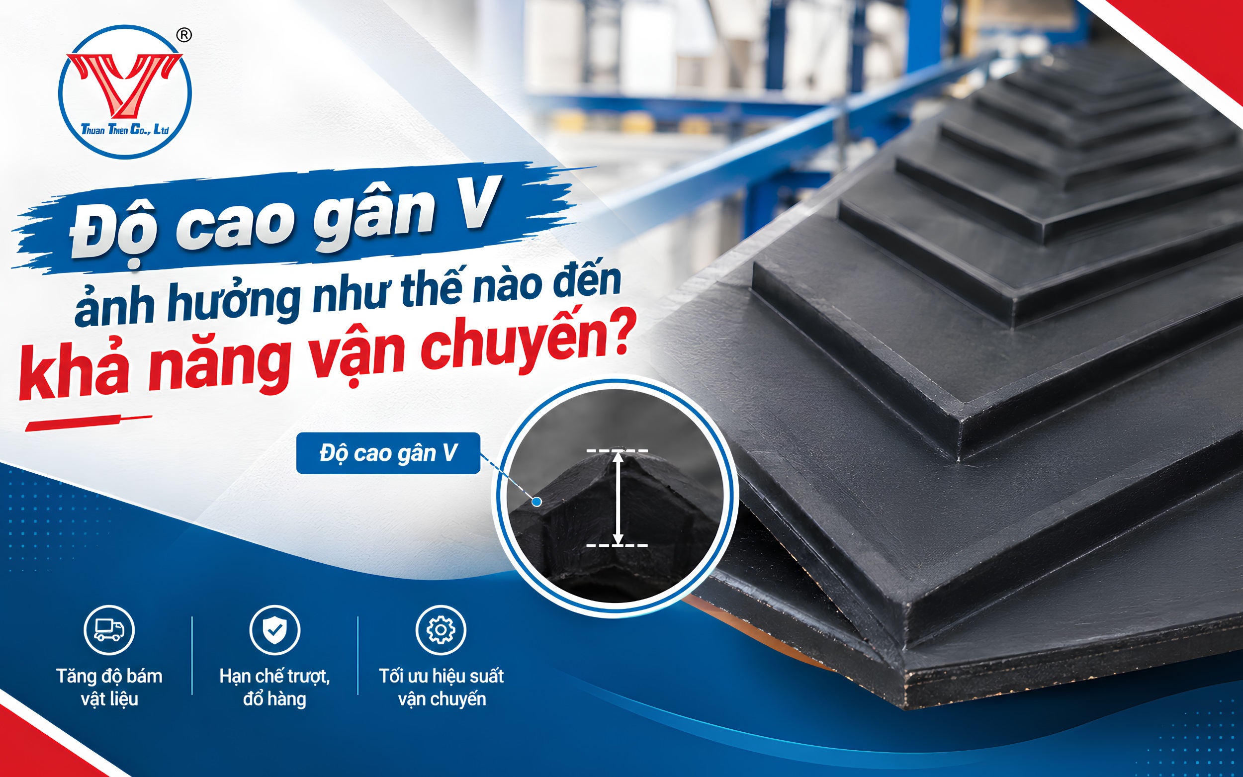 Độ cao gân V ảnh hưởng như thế nào đến khả năng vận chuyển