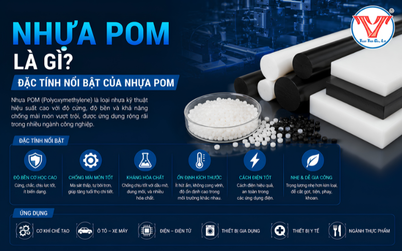 nhựa pom là gì và đặc tính riêng của nhựa pom