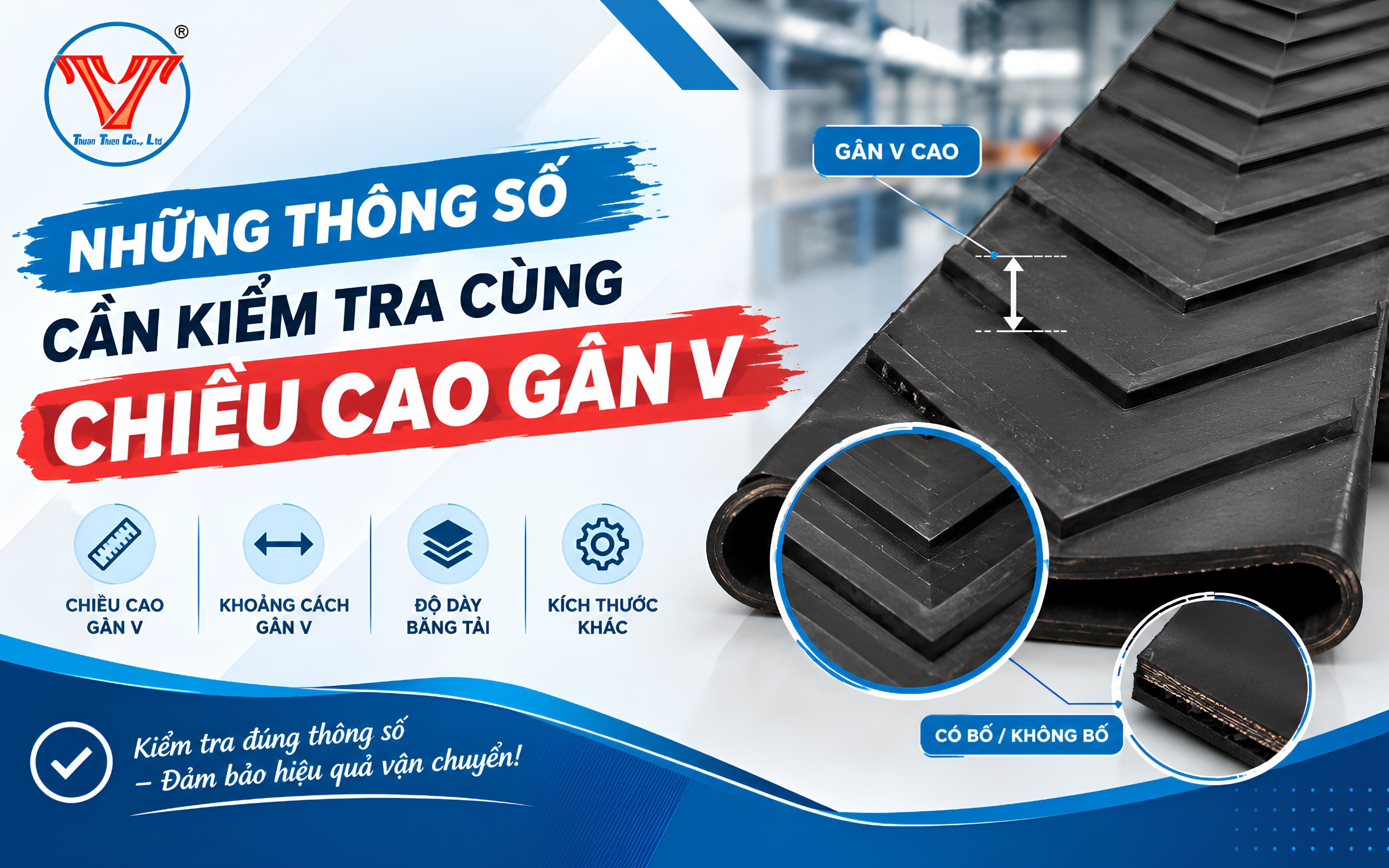 Những thông số cần kiểm tra cùng chiều cao gân V