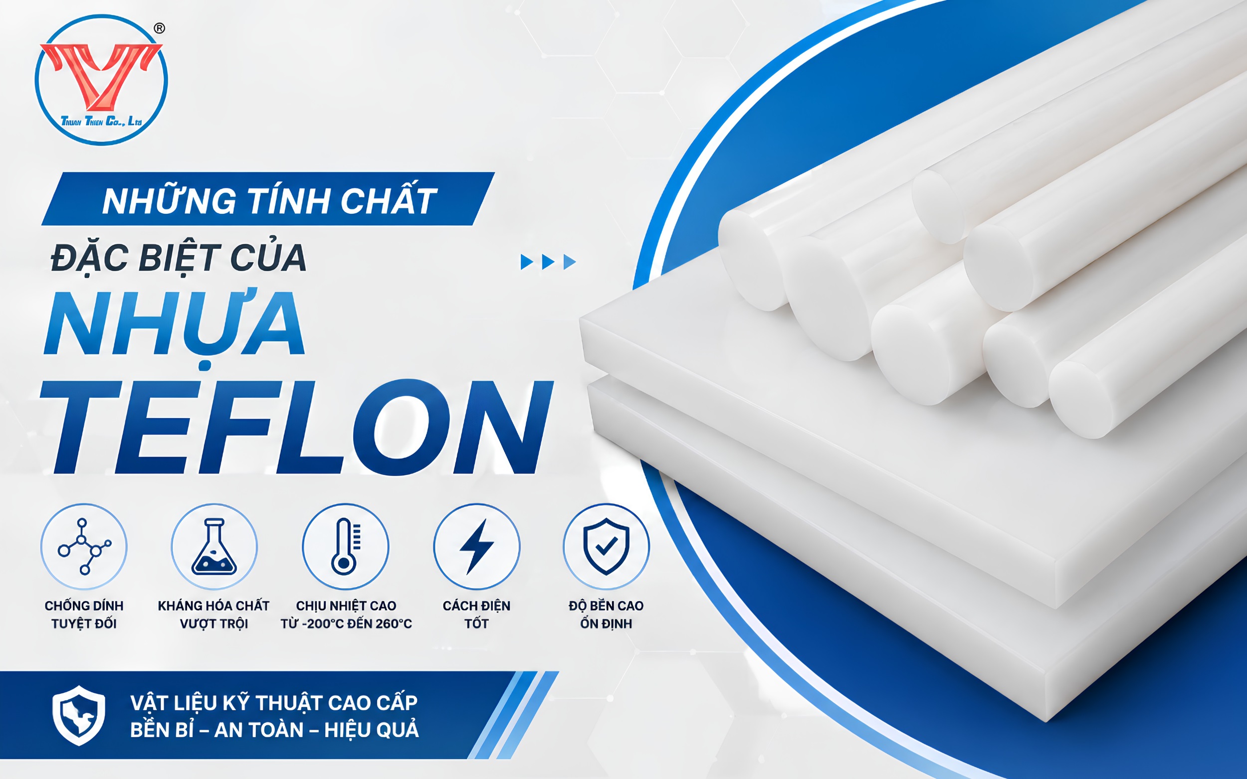 Những tính chất đặc biệt của nhựa Teflon