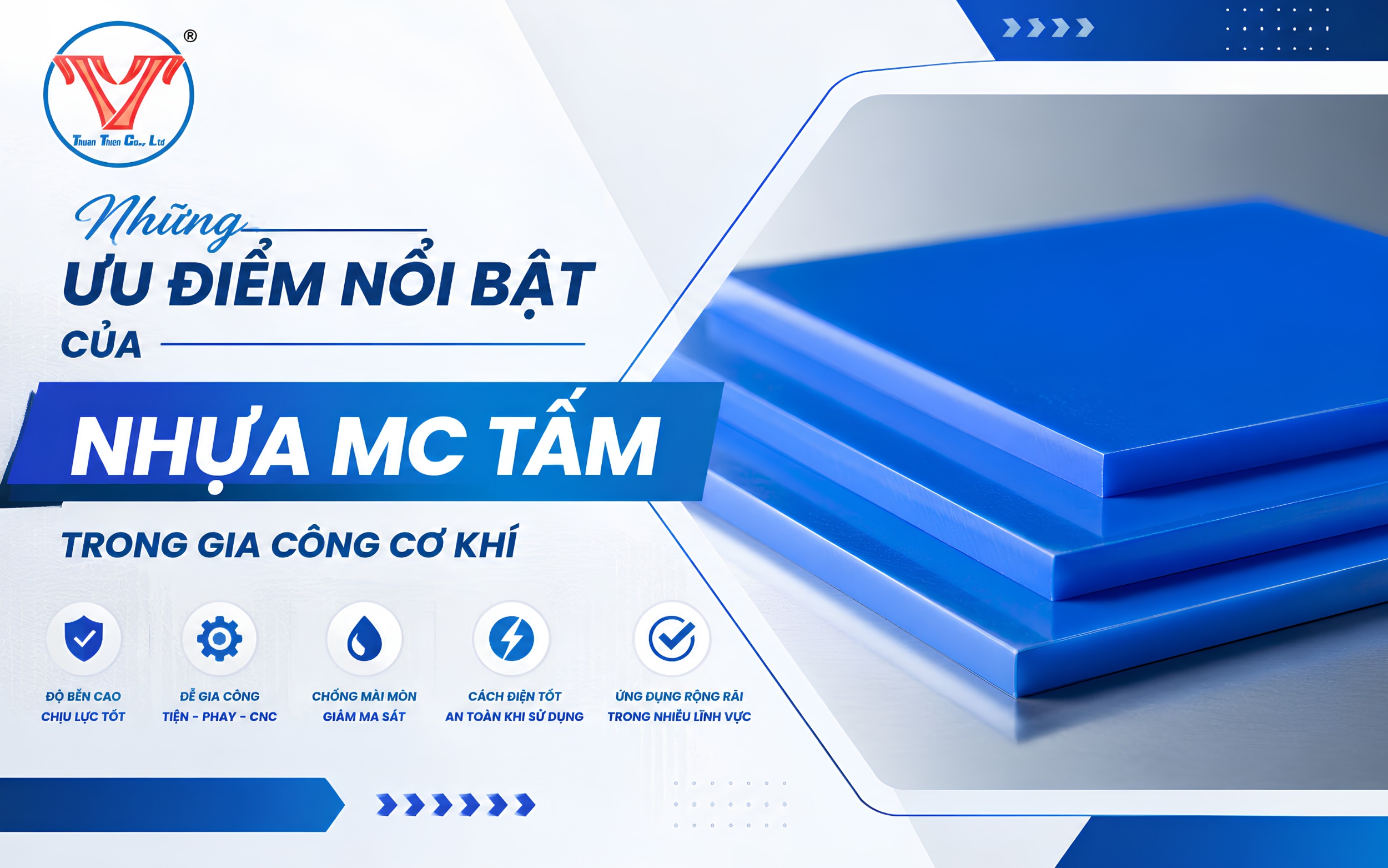 Những ưu điểm nổi bật của nhựa MC tấm trong gia công cơ khí