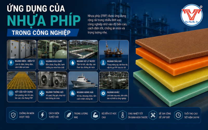 ứng dụng của nhựa phíp trong công nghiệp