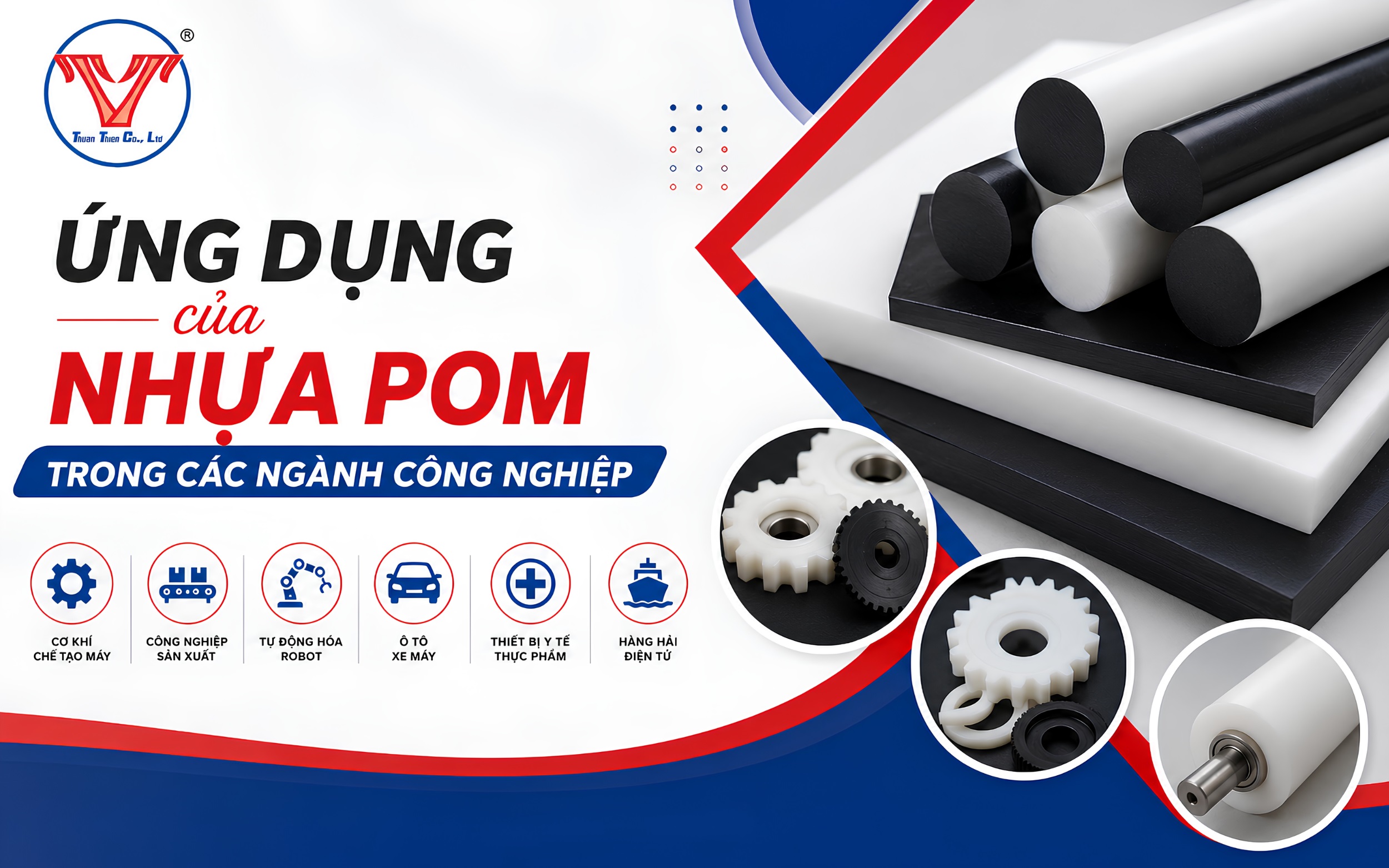 Ứng dụng của nhựa POM trong các ngành công nghiệp