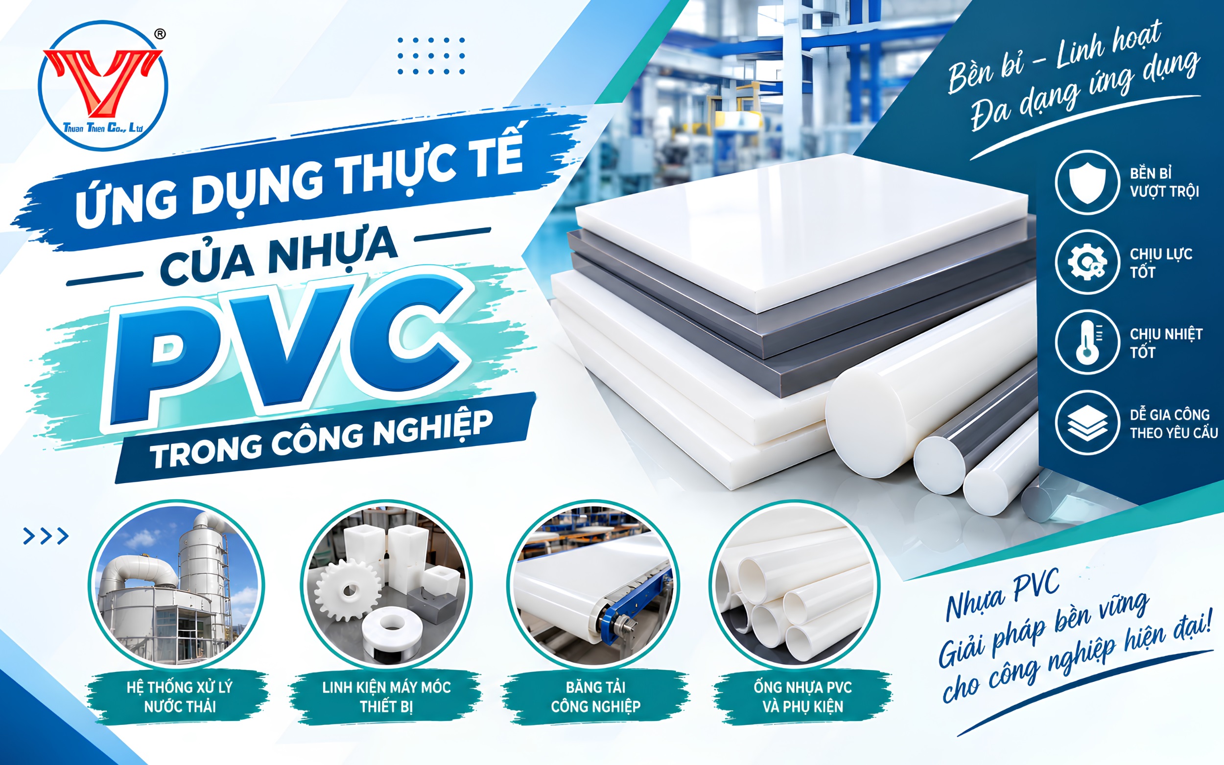 Ứng dụng thực tế của nhựa PVC trong công nghiệp