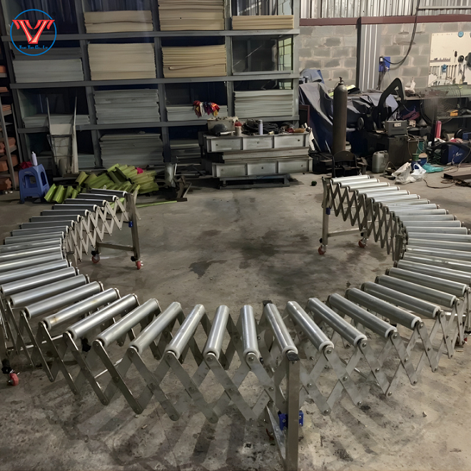 BĂNG TẢI CON LĂN XẾP - BĂNG TẢI DI ĐỘNG CHO NHÀ XƯỞNG