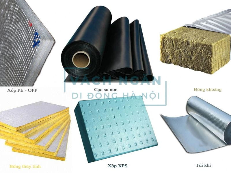 Loại vật liệu làm vách chống ồn phổ biến