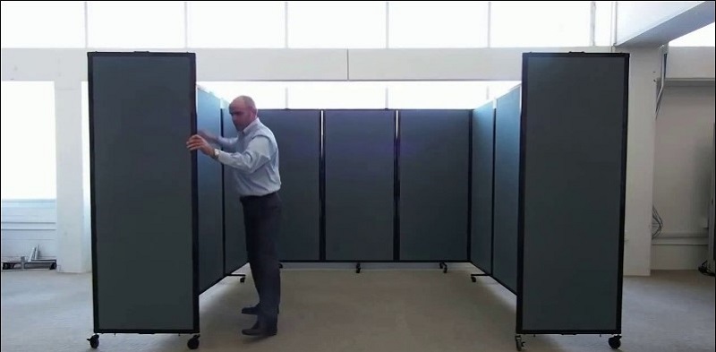 Vách ngăn di động có bánh xe tiện lợi như thế nào?