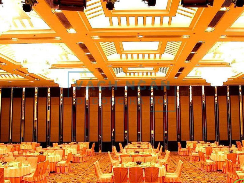 Vách ngăn di động nỉ sang trọng