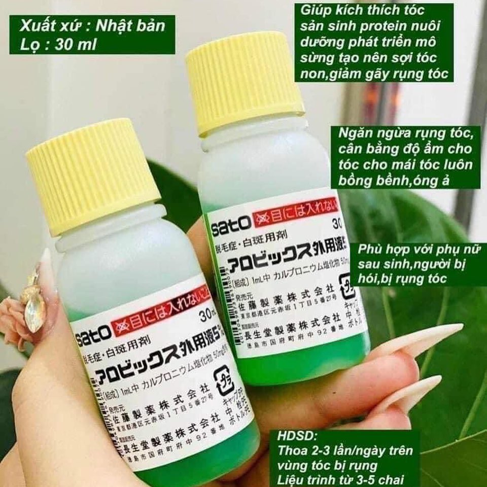 Thuốc mọc tóc Sato Nhật Bản tách lẻ lọ 30ml chính hãng