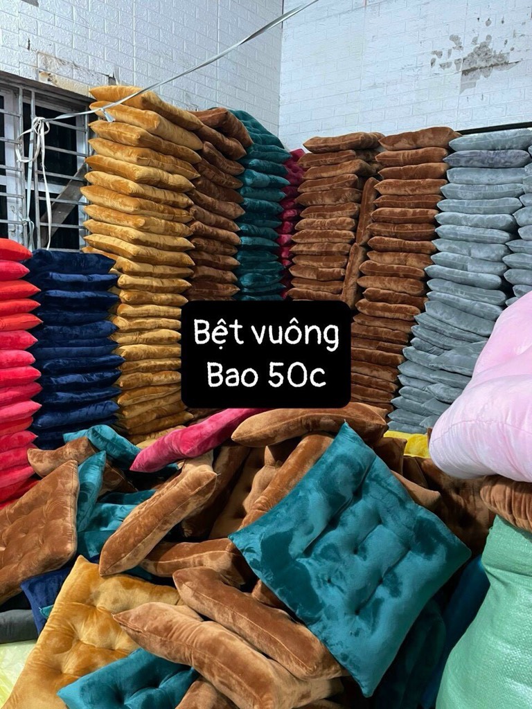 (Vuông)Đệm Lót Ngồi Bệt Hình Vuông ( Bao 100 )