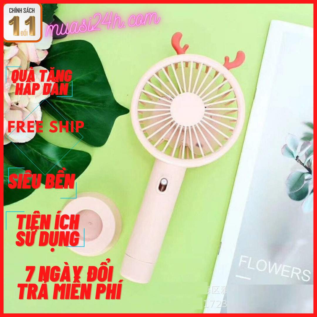 Quạt Cầm Tay Mini Tai Thỏ