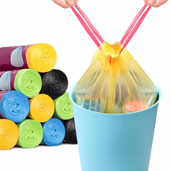 Cuộn Túi Đựng Rác Có Dây Rút (Thùng 200)