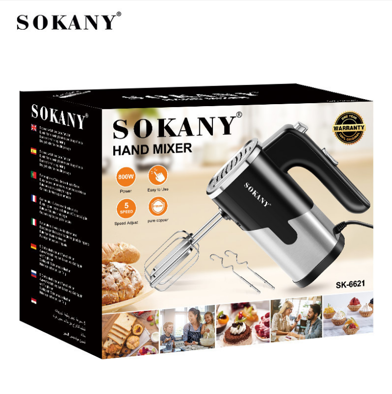 Máy đánh trứng cầm tay SOKANY 800W SK-6621