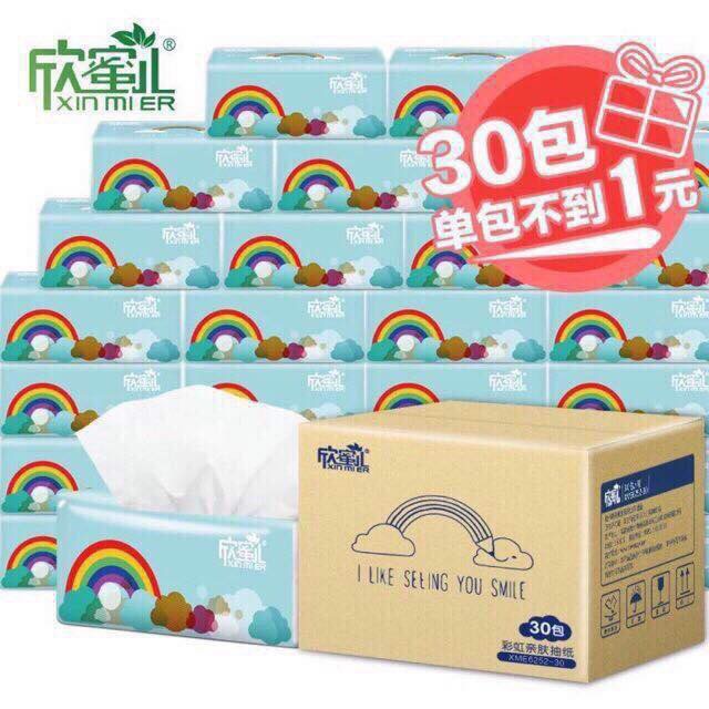 Giấy Cầu Vòng SIPIAO( Thùng 30 Gói)