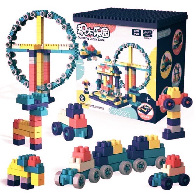 Bộ Xếp Hình Lego 520 Chi Tiết (Kiện 24 Cái)