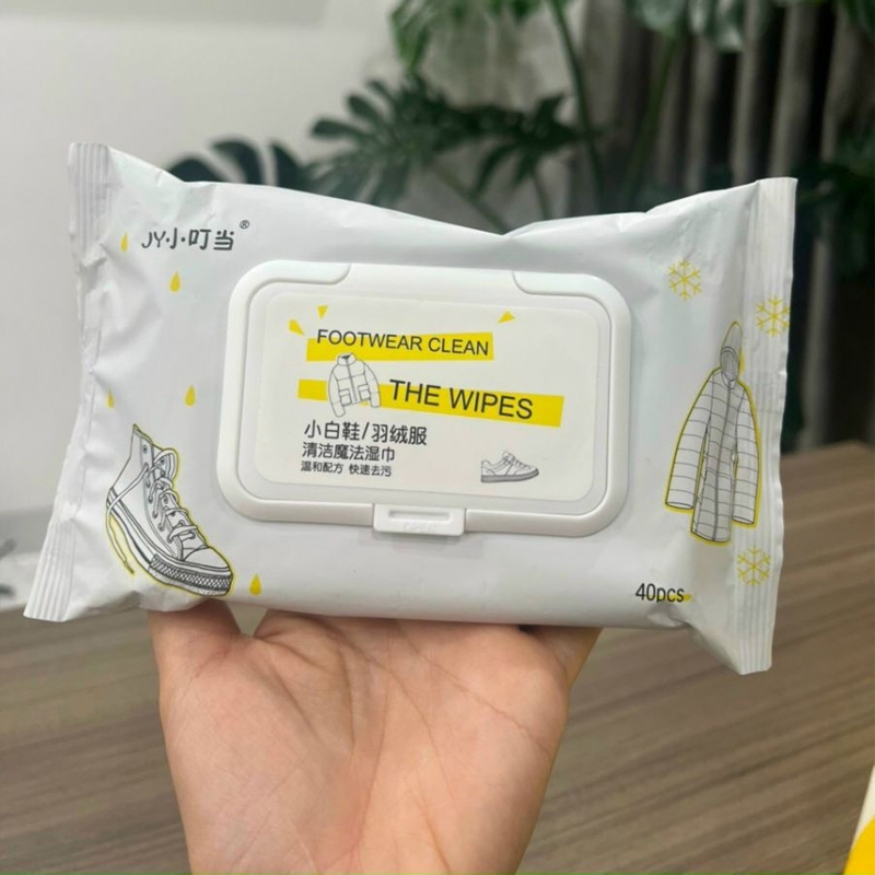 Set 40 Miếng Khăn Giấy Lau Giày, Quần Áo ( Thùng 70 )