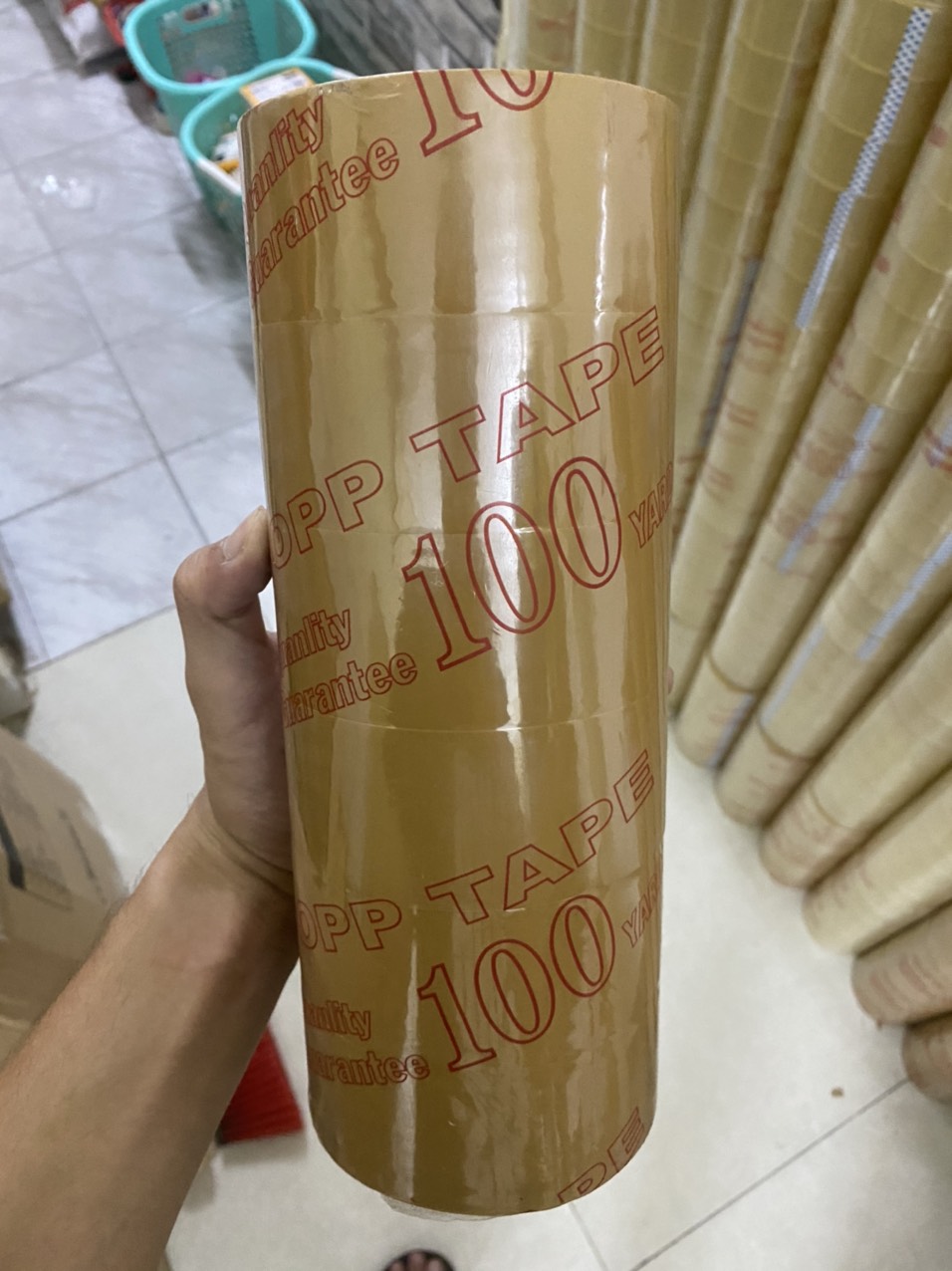 Băng Keo Đục Cây 6 Cuộn 100yard 1,2kg