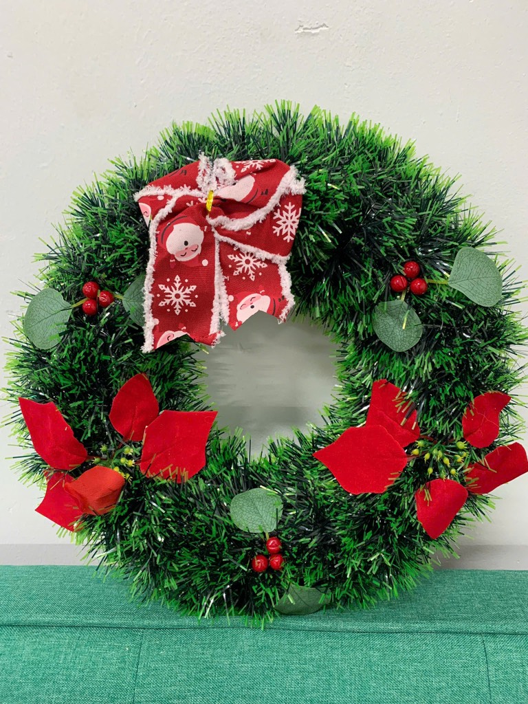Vòng Nguyệt Quế Noel Size 38cm LOẠI ĐẸP - THÙNG TRỘN 5 MẪU (Thùng 48)
