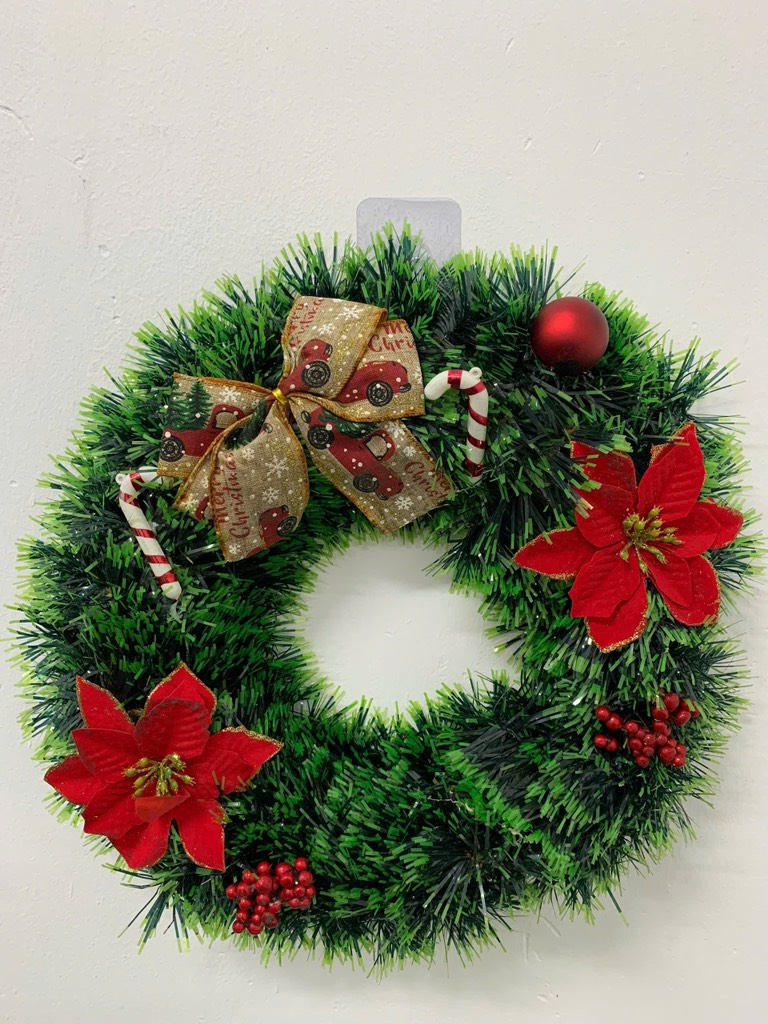 Vòng Nguyệt Quế Noel Size 38cm LOẠI CƠ BẢN - THÙNG TRỘN 5 MẪU (Thùng 52)