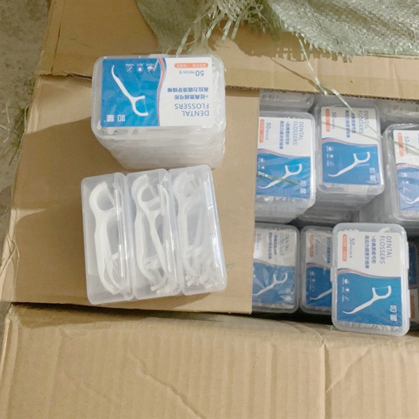 (Hộp) Set 50 Tăm Xỉa Răng Nha Khoa (Thùng 500)