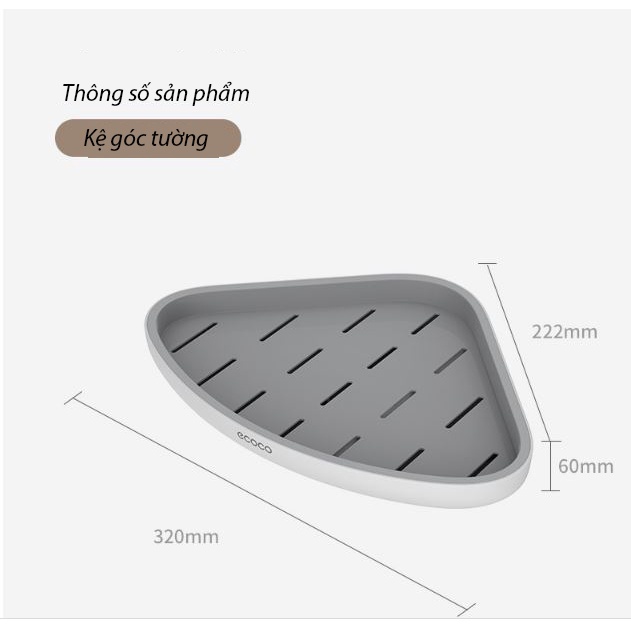 Kệ Góc Đa Năng Dán Tường Ecoco E2030( Kiện 32 cái)