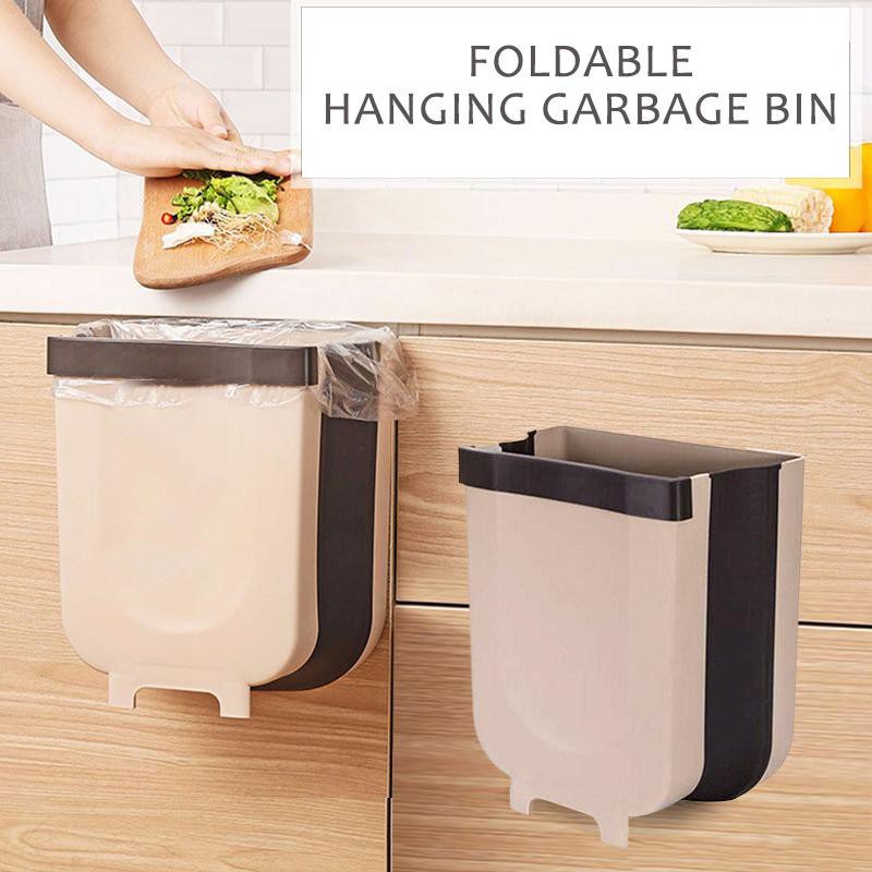 Thùng Rác Nhà Bếp Treo Cửa Gấp Gọn (Size Lớn)