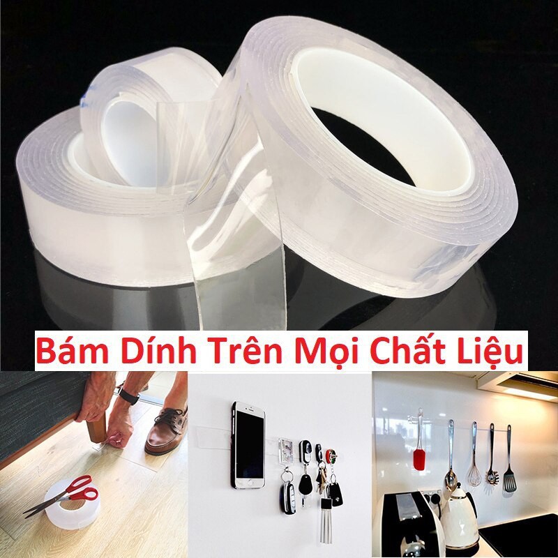 Băng Keo Trong Suốt 2 Mặt Loại 5M (Thùng 130 )