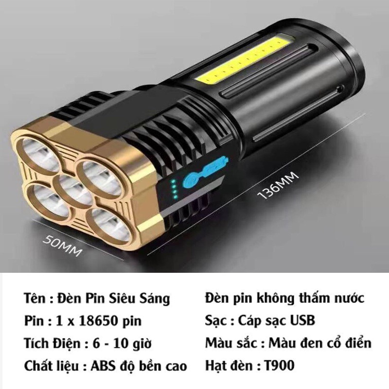 Đèn Pin 5 Bóng (Thùng 120c)