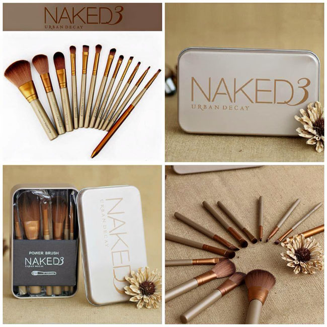 Bộ 12 Cọ Trang Điểm Naked 3