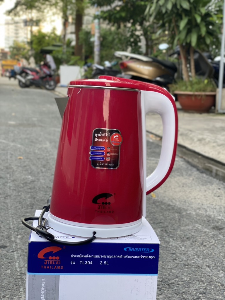 Ấm Đun Siêu Tốc Thái Lan 2.5L Jiplai (Kiện 24 Cái)