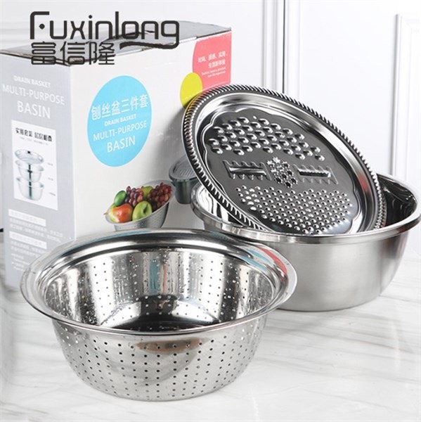 Bộ Rổ Bào Inox 3 Món ( Thùng 100)